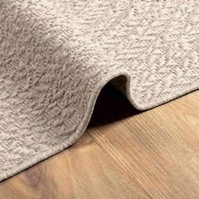 ZIZUR krém juta hatású beltéri és kültéri szőnyeg 240x240 cm