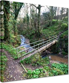 Vászonkép 30x30 Híd a parkban