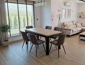 Oskar bővíthető étkezőasztal 120-200cm kézműves tölgy