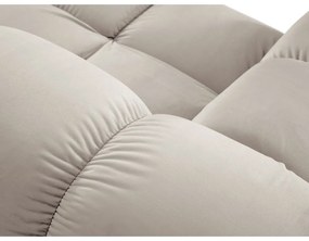 Bézs bársony moduláris sarokkanapé (bal oldali) Bellis – Micadoni