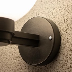 Brilagi-LED RGBW kültéri fali lámpatest HARBOR 1xE27/12W/230V IP33fekete/fehér