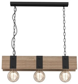 Csillár láncon SODER 3xE27/60W/230V