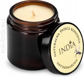 Kender illatgyertya szúnyogok, rovarok ellen, relaxáló, masszázshoz 90g