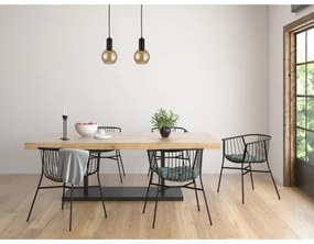 Csillár zsinóron JANTAR WOOD 2xE27/60W/230V