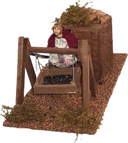 Elektromos Mozgatható Betlehem Figura 'nő Szűrővel'- 12cm-es figurákhoz