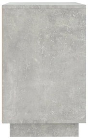betonszürke szerelt fa tálalószekrény 102 x 35 x 55 cm