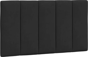 fekete bársony fejtámla párna Hanko 80 cm