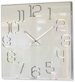 Stílusos négyzet alakú óra fehér 30 cm