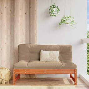 Kerti Középső Kanapé Tömör fenyő Viaszbarna