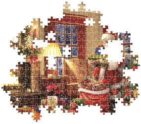 Karácsonyi Santa&#039;s Gift 1000 db-os puzzle Clementoni
