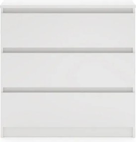 SIMPLE komód 80 cm 3 fiók fehér