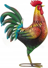 Fém Kakas Kertbe Otthonra, Élő 50cm magas