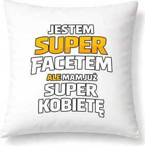 Párna Én vagyok a szuper srác Ajándék Férjnek Fiú Kollégának