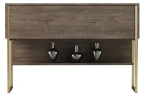Komód Luxe - Gold, Walnut