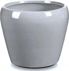Kerámia virágtartó dekoratív 14,5 cm szürke