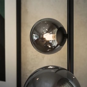 Ideal Lux - LED Állólámpa PERLAGE 4xG9/3W/230V fekete/füstös