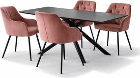 AVENBERG OPAL Étkezőgarnitúra 4 szék + asztal 180 cm