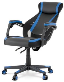 Kék Ekobőr Gamer Szék, Hinta Mechanikával. KA-Y213 BLUE