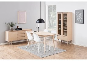 Natúr színű alacsony komód tölgyfa dekorral 150x75 cm Nagano – Actona