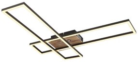 Globo 67208-30 - LED Mennyezeti lámpa DAKARI LED/30W/230V 3000K 60x80 cm fekete