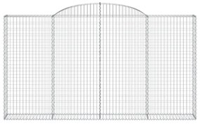 íves horganyzott vas gabion kosár 300 x 30 x 160/180 cm