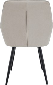 Design fotel, bézs/fekete, MARKEN