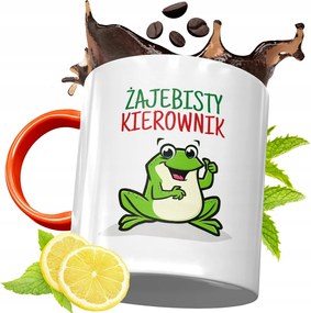 Narancssárga Bögre A Vezetőnek Ajándék fényképes nyomtatással