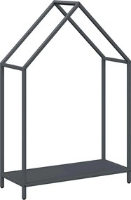 vidaXL antracitszürke hidegen hengerelt acél tűzifatároló 60x25x90 cm
