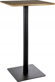 Bárasztal BT-006 artisan tölgy/fekete 60x60cm Sig