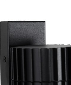 Design kültéri fali lámpa fekete IP44 - Boris