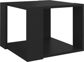 vidaXL fekete szerelt fa dohányzóasztal 40 x 40 x 30 cm