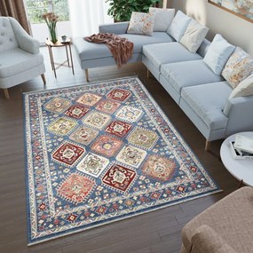 Designer vintage szőnyeg kék színben Szélesség: 120 cm | Hossz: 170 cm
