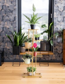 Fém virágállvány, arany, BAMIR TYP 3