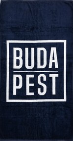 BUDAPEST Strandtörölköző sötétkék 165x90cm