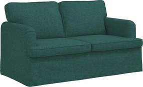 vidaXL Kanapé Sötétzöld 144 x 80 x 85 cm szövet