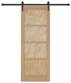Csúszó ajtó Egyéb ORKDAL Természetes és fekete 78 x 202 cm