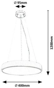 Rabalux 71039 Tesia LED függesztett lámpatest, 36 W, fekete