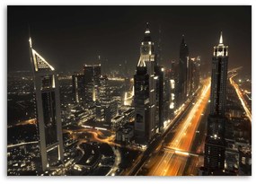 Gario Vászonkép Dubai égboltja éjszaka Méret: 120 x 80 cm