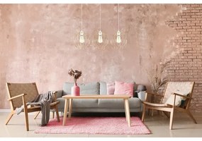 Csillár zsinóron MATT 3xE27/60W/230V fehér/arany