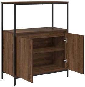 barna tölgy fürdőszobaszekrény polcokkal 76,5x35x95 cm