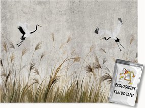 Fotótapéta Daruk Madarak Pampas Fű A Nappali Hálószobájába Tapéta 200x140