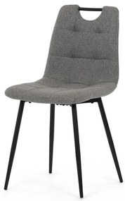 Étkezőszék, szürke, szövet, DCL-V2017 GREY2