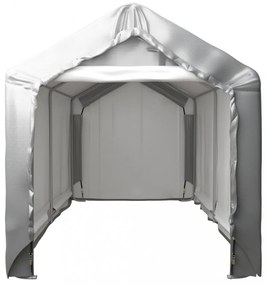 szürke acél tárolósátor 180 x 300 cm