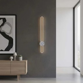 LED fali lámpa FLORENTYNA LED/24W/230V 4000K fekete/fehér