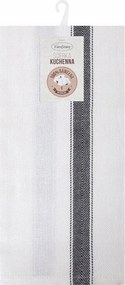 Konyhai törlőkendő szett 2 db 50x70 Sofia Eurofirany fehér/acél