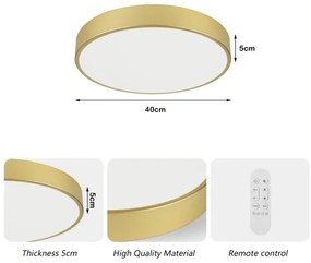 Immax NEO 07292L - LED+CCT dimmelhető mennyezeti lámpatest SEMPLICI 36W/230V átm. 40 cm + távirányítóval