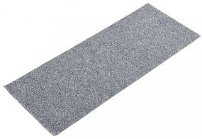 15 db öntapadós lépcsőszőnyeg, 60 x 25 cm, világosszürke, téglalap alakú