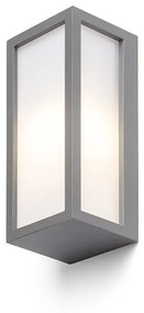 RENDL R12568 DURANT kültéri lámpa, szögletes fali IP54 ezüstszürke