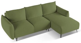 Zöld sarokkanapé (jobb oldali) Malie – Makamii