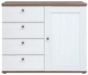 TEINA 4S1D komód, canyon fenyő